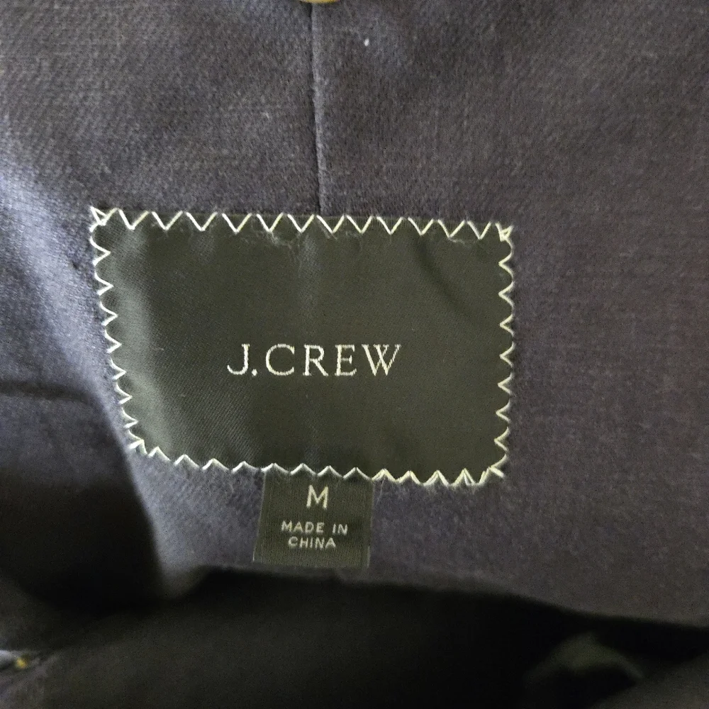 Men’s J.Crew Classic-Fit Hemp- Organic Cotton Blazer Elastane Size‎ M EUC